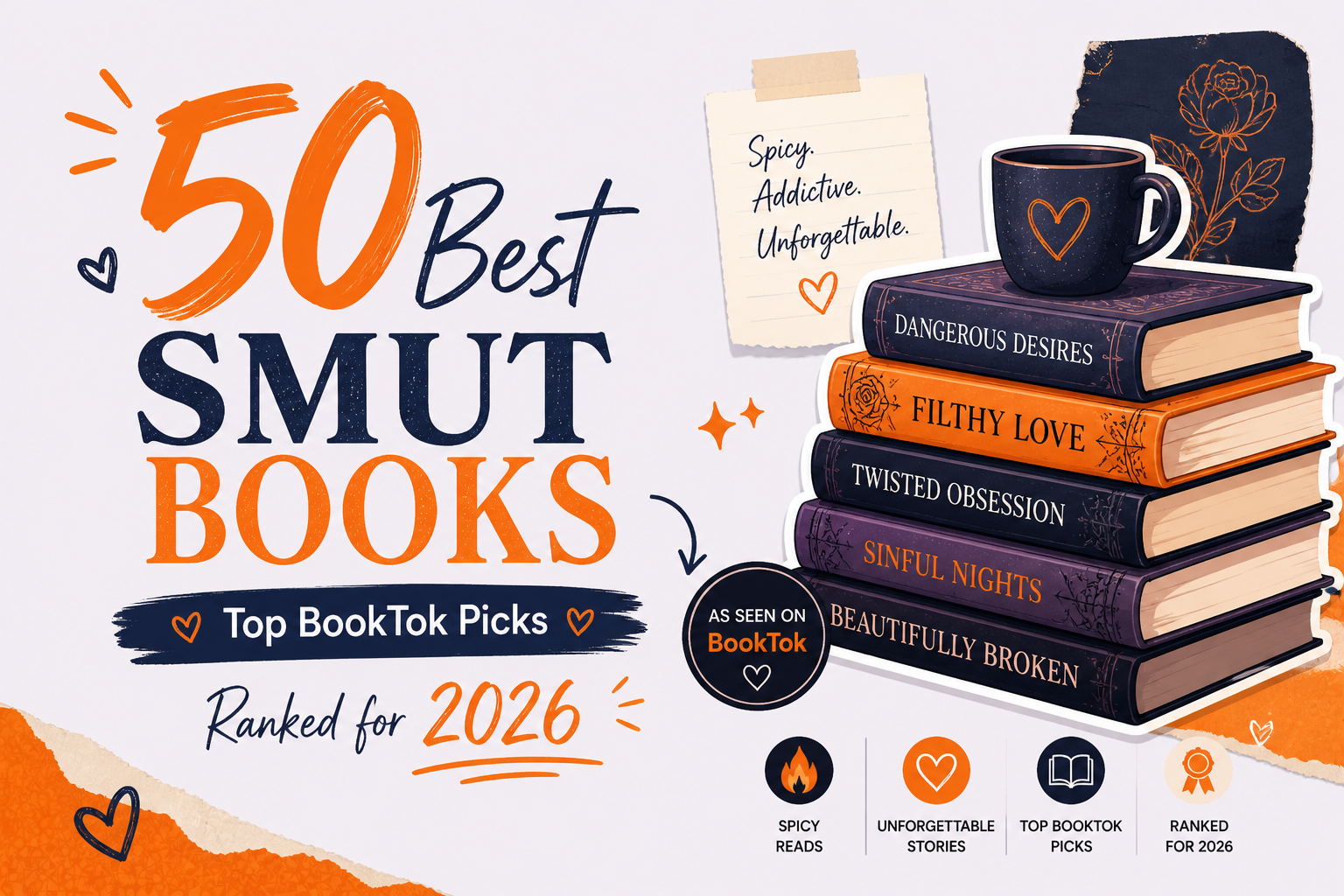50 Best Smut Books: Top BookTok Picks Ranked for 2026