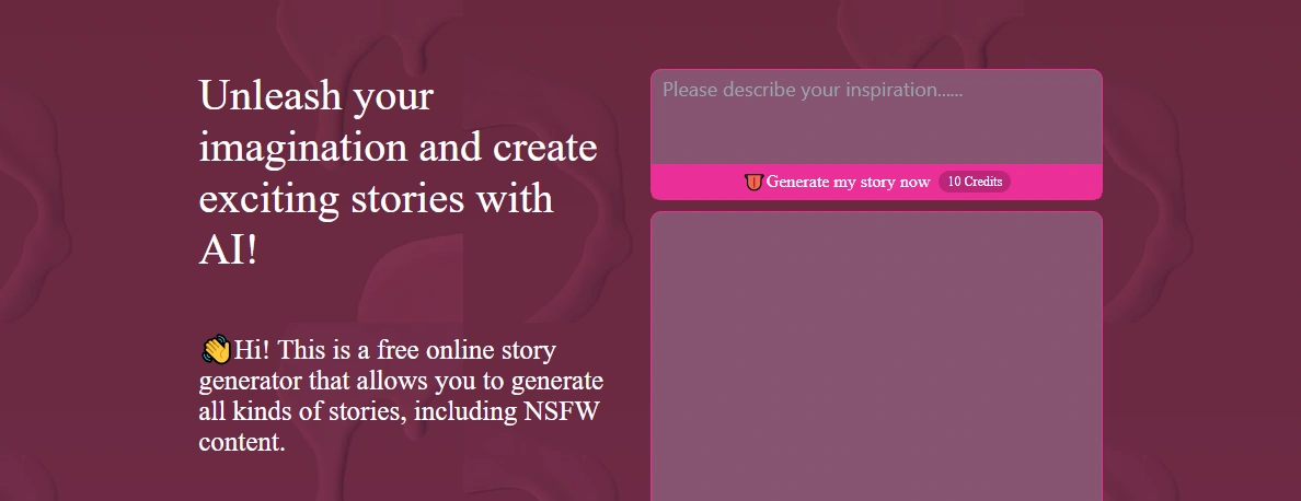 ChatSweetie NSFW story generation feature