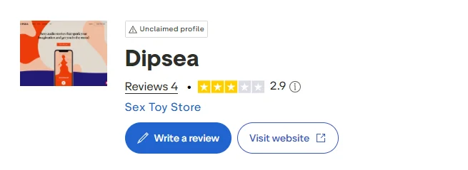 Dipsea reviews on Trustpilot