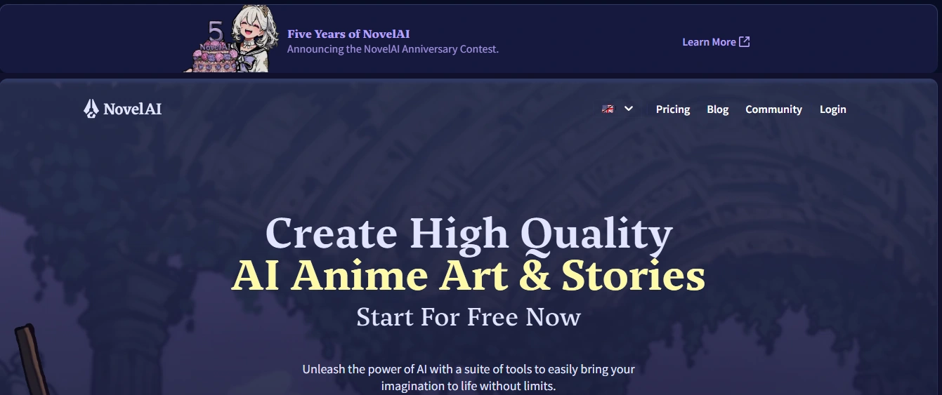 NovelAI long-form fiction writing platform