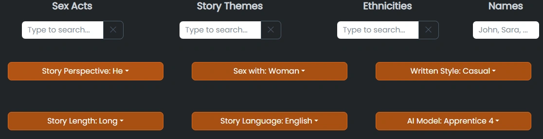 Adjusting story details and length in Erota AI