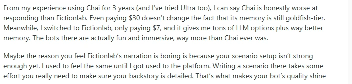 FictionLab AI Reddit review from users