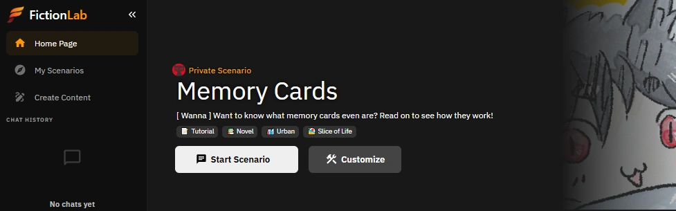 FictionLab AI memory system for character continuity