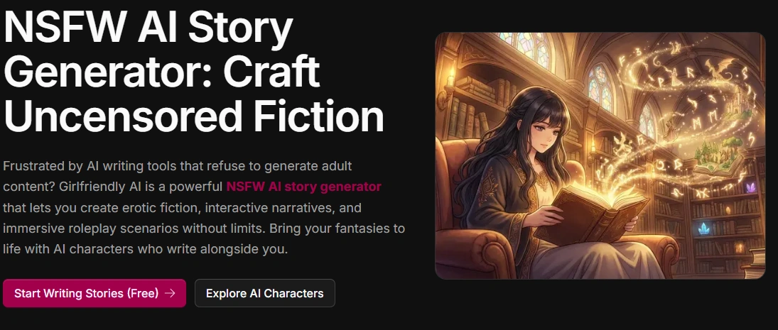 Girlfriendly AI interactive storytelling feature