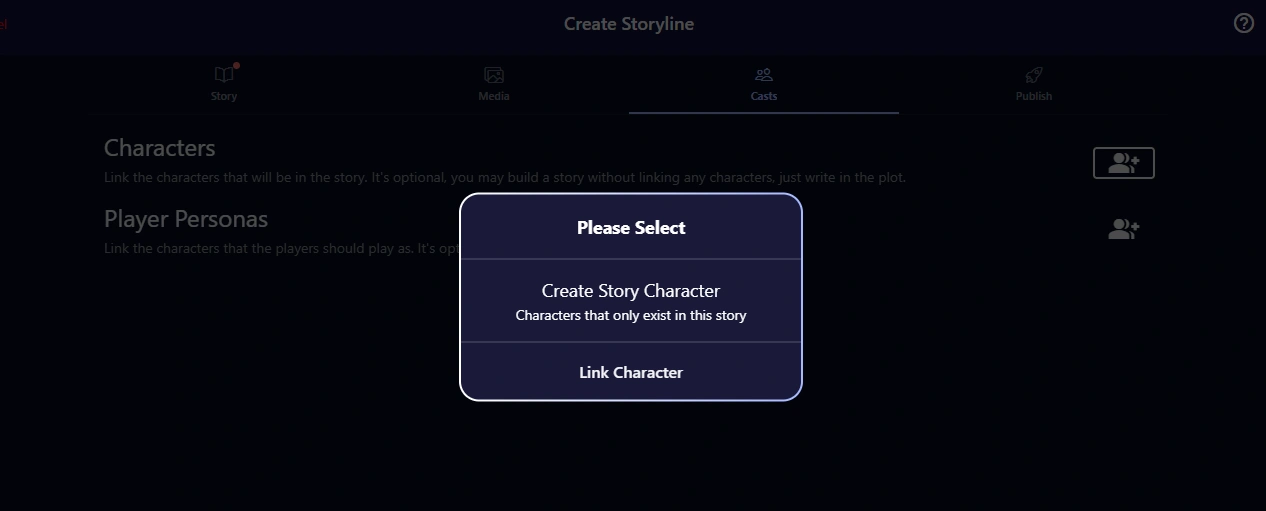 Creating custom AI characters in Isekai Zero