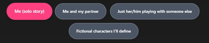 Choosing a story scenario in Melt Stories