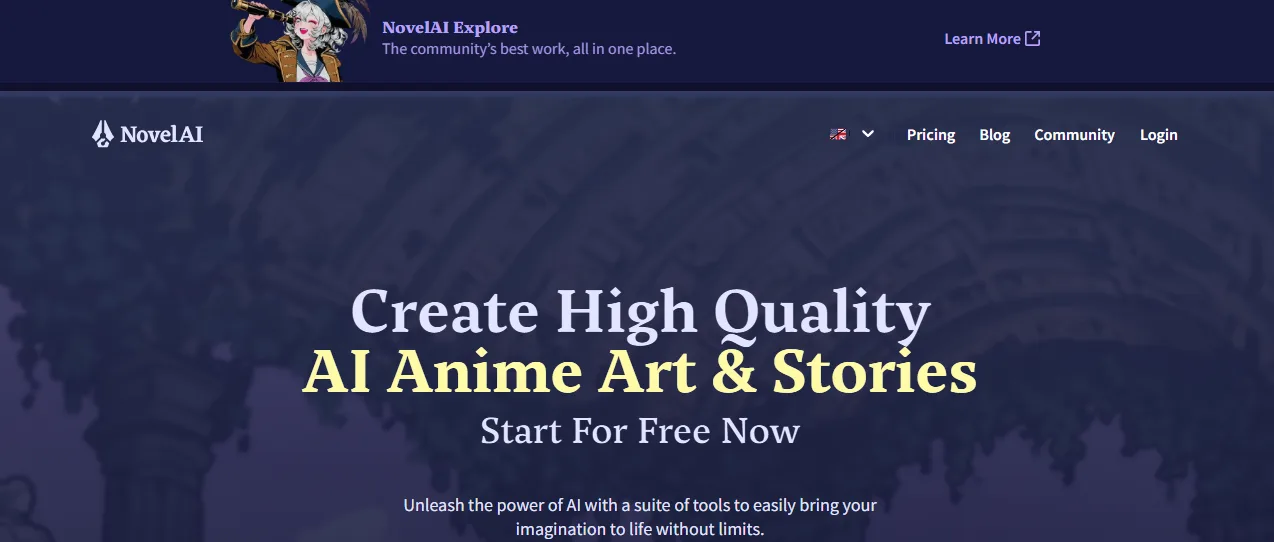 NovelAI - alternative to Melt Stories for long-form fiction