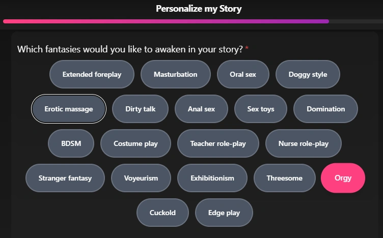Melt Stories story variety and scenarios