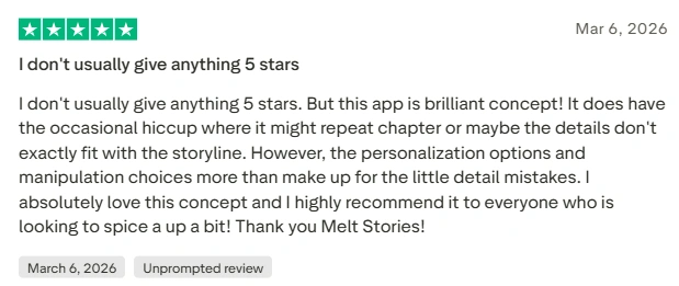 Positive Melt Stories user reviews