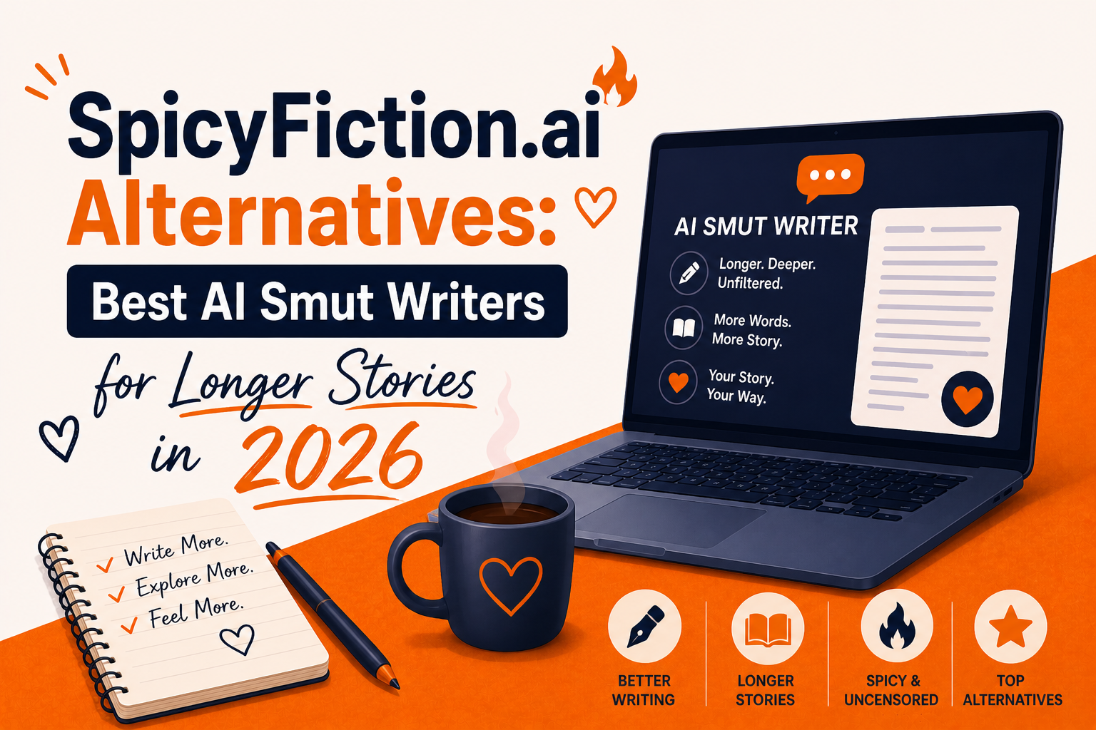 SpicyFiction.ai Alternatives: Best AI Smut Writers for Longer Stories in 2026