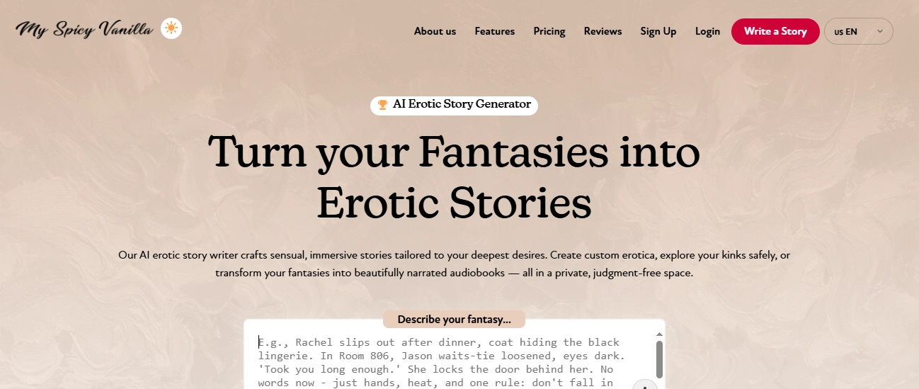 My Spicy Vanilla AI story generator - Xoul AI alternative
