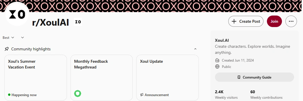 Xoul AI Reddit community discussion