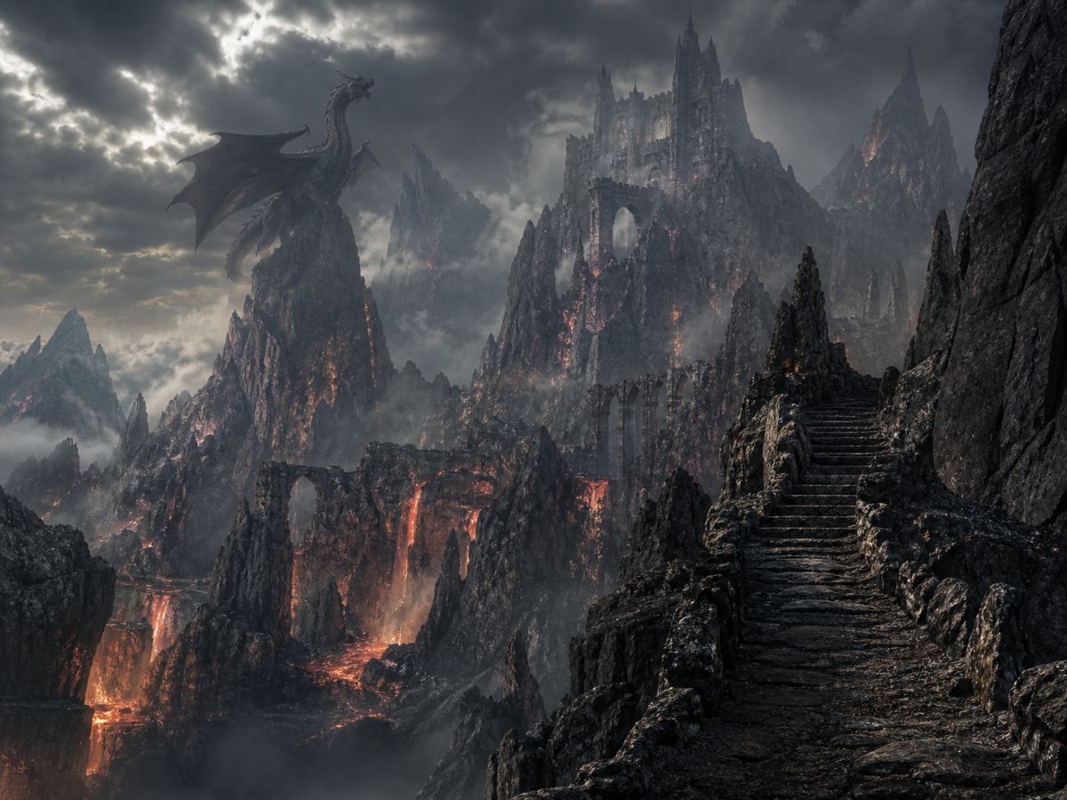 Dragon ruins, lava chasms